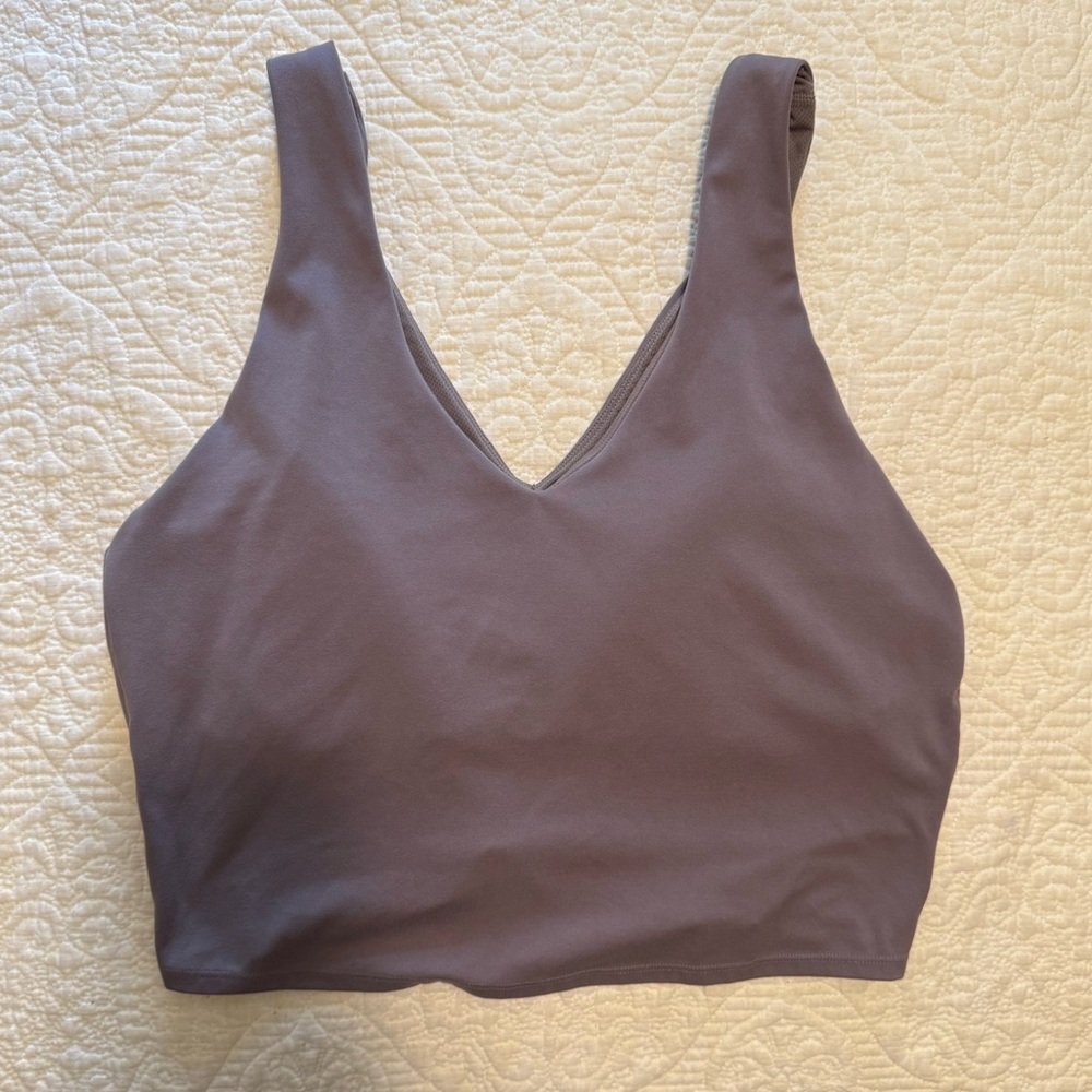 All In Motion Women's Flex Light Support Rib V-Neck Padded Crop Top Size XL